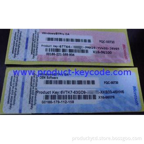 Windows Product Key Sticker for Win 7 Home Premium 32 Bit